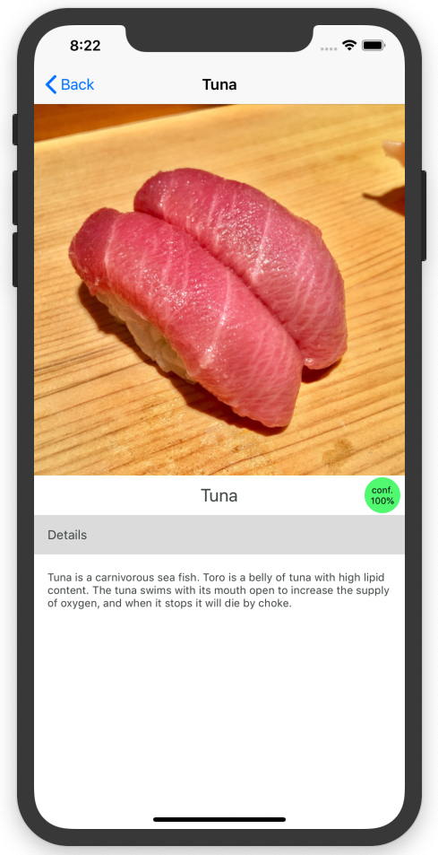Sushi Detector demo image